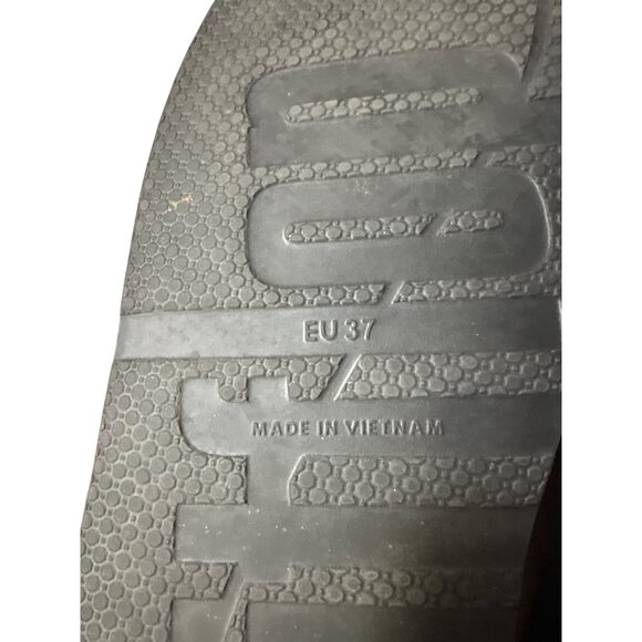 Fitflop Black Slide Sandals 6 Lightweight Rubber Slip-On Footwear For Women Made - Picture 6 of 7